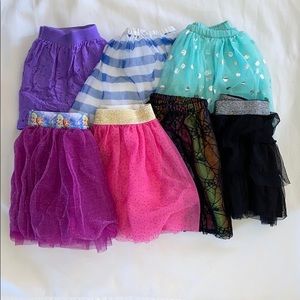 7 super cute girl tutus lot. Size 5 and 6